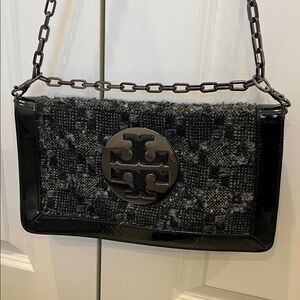 Tory Burch Tweed Reva Crossbody Clutch